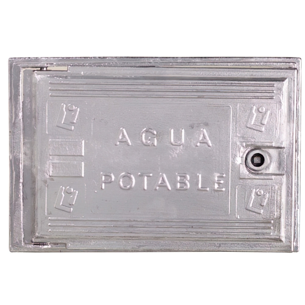 Porta de alumínio para contador de água 300x400