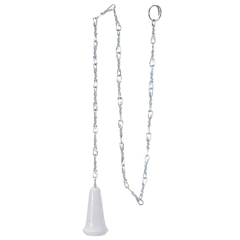 Cadena cisterna alta aluminio con pomo plástico para baño