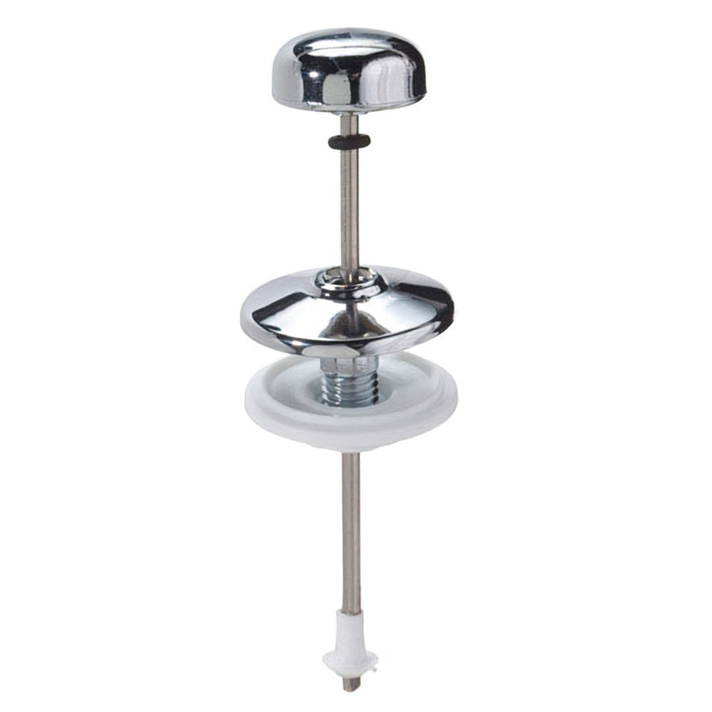Puxador de autoclismo cromado reto vertical baixo de 130 mm