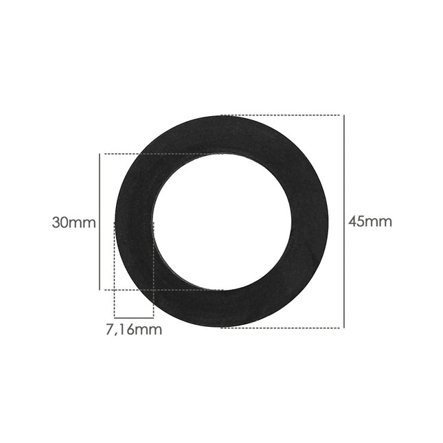 Junta plana ancha 1 1/2" 30 x 44,5 x 2,5 mm bolsa 100 unidades