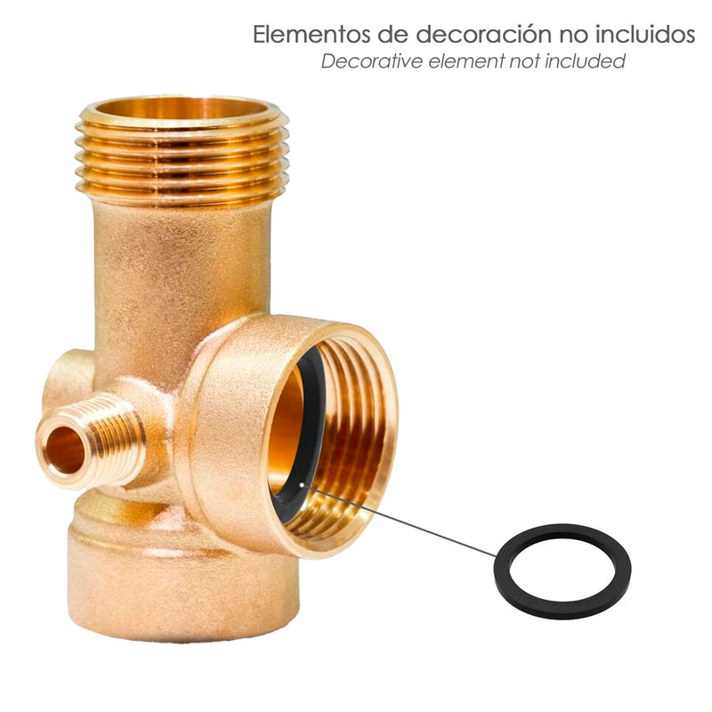 Junta plana ancha 1 1/4"  28,5 x 37,5 x 2,5 mm bolsa 100 unidades