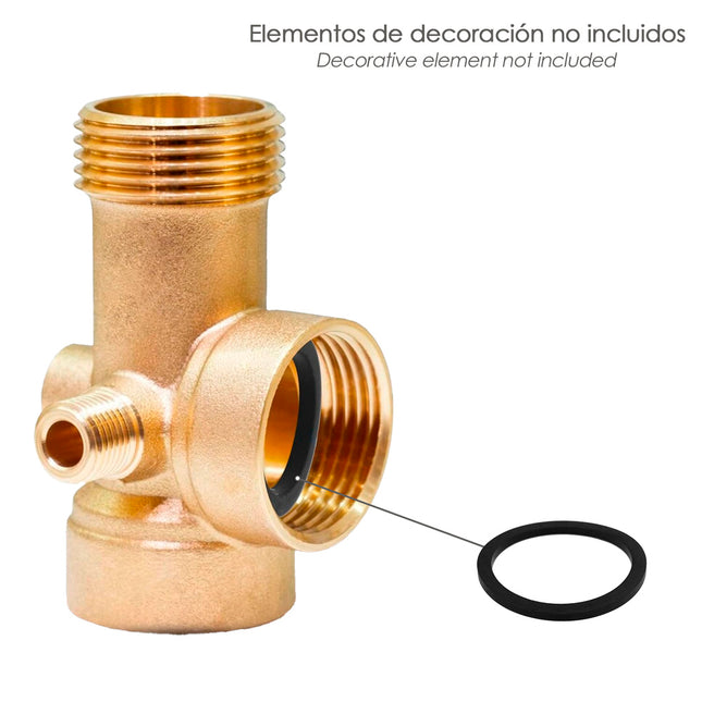 Junta plana estrecha 1 1/2" 37 x 44,5 x 2,5 mm bolsa 100 unidades