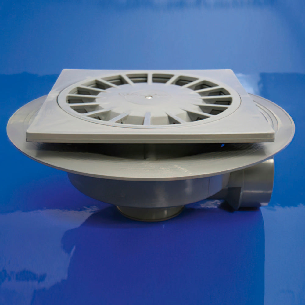 PVC syphon floor drain t-86-vh 10x10 40