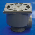 PVC siphon floor drain t-87 10x10 50-40 v-h