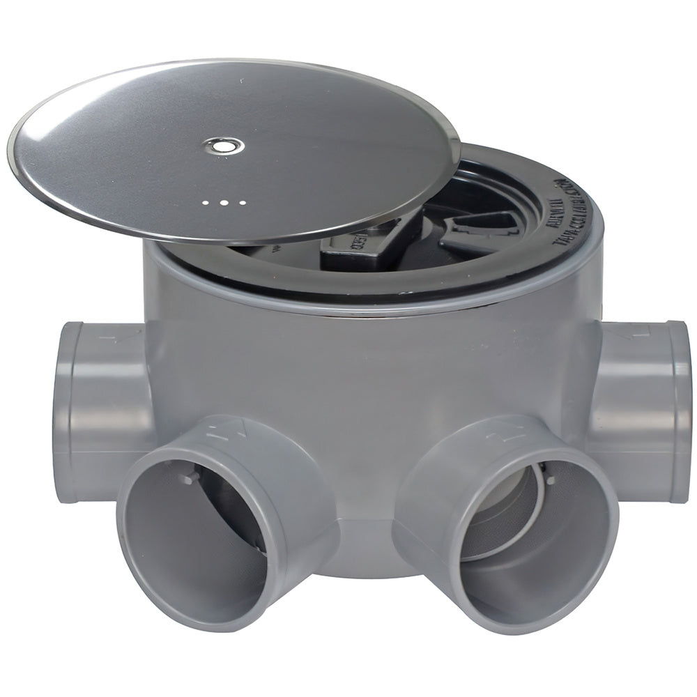PVC siphon pot t 85 ba 110 50-40 height 75 mm with aeration cover