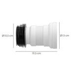 Extendable toilet sleeve T-118M mini 350 mm
