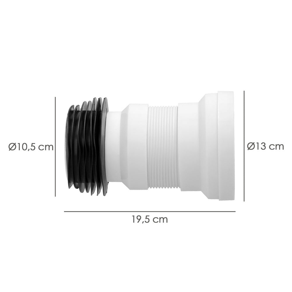 Extendable toilet sleeve T-118M mini 350 mm
