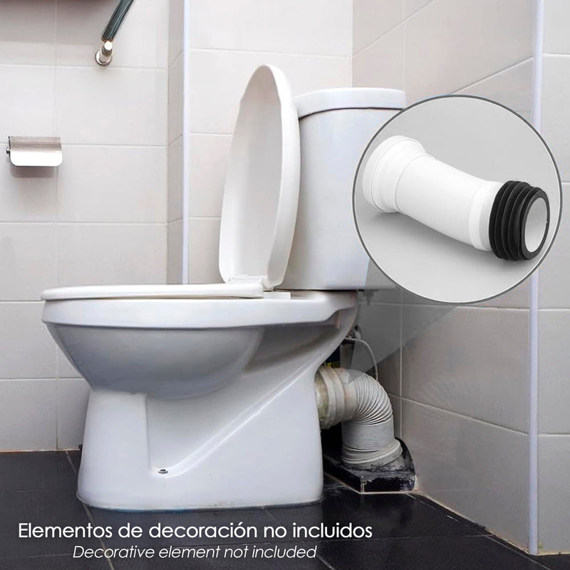 Manguito inodoro extensible t-118M mini 350 mm