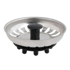 Basket strainer plug for sink, stainless steel t-93-115 1 1/2