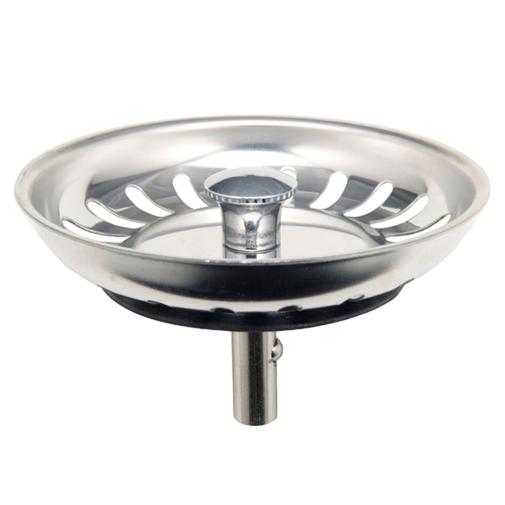 Basket strainer plug for sink, stainless steel t-93bm-115 1 1/2
