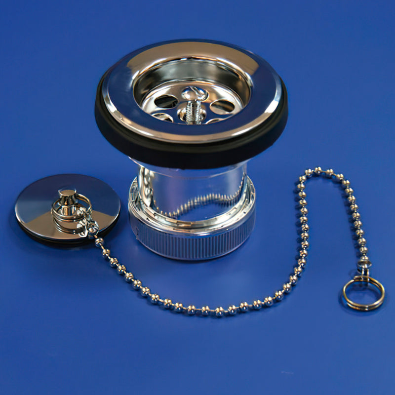 Valvula lavabo/bide metalizada t-61ME 1 1/4