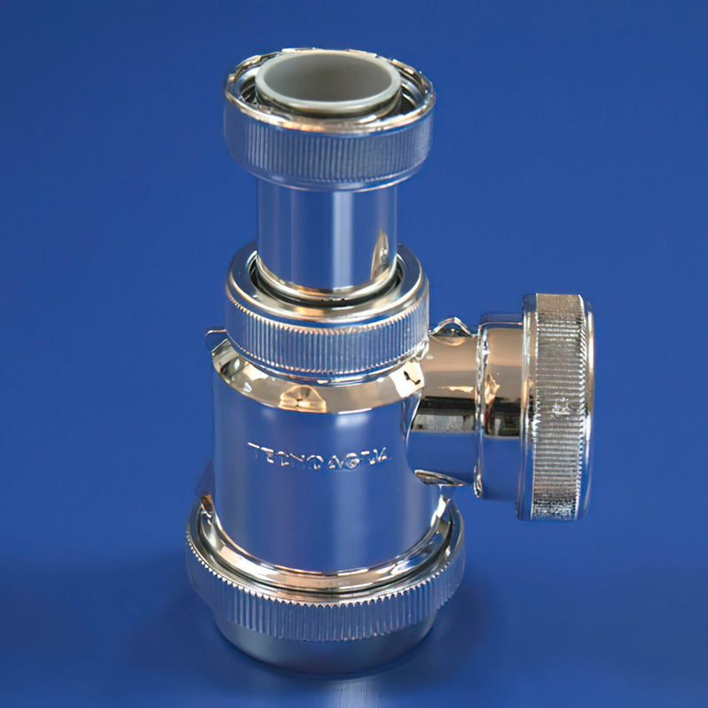 Sifon botella metalizado t-4M  ME 1 1/2