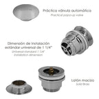 Click-clack basin waste 1 1/4"