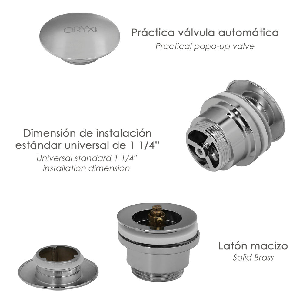 Válvula lavabo clic clac 1 1/4"