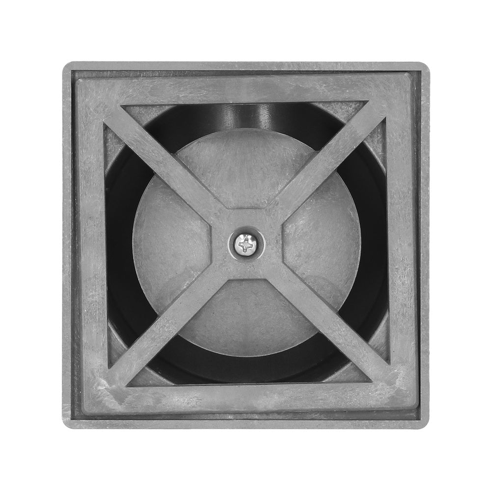 Stainless steel syphonic floor drain v-h 104x104 / 50mm