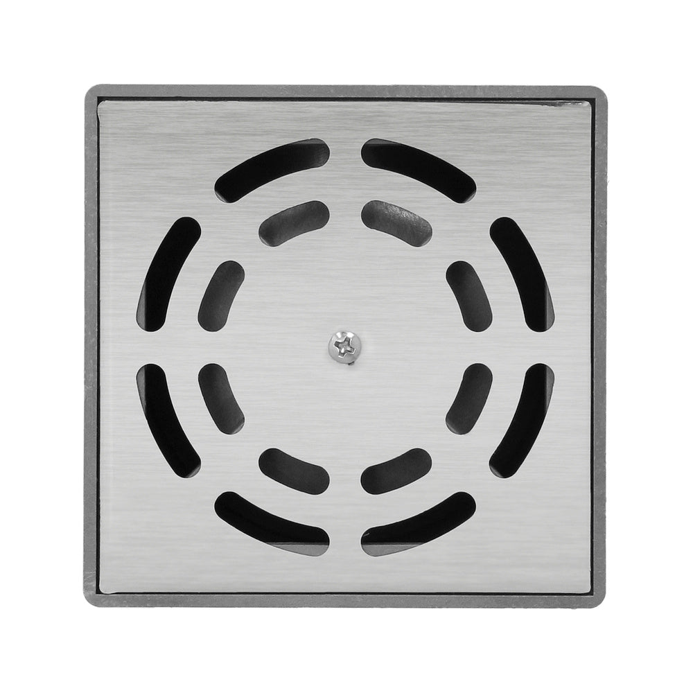 Stainless steel syphonic floor drain v-h 104x104 / 50mm