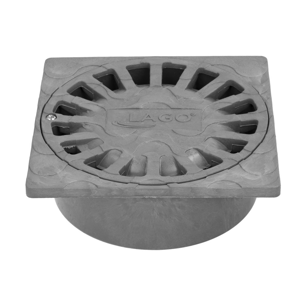 Sumidero sifónico pvc  15x15 cm salida de ø 75 / 50 mm desagüe, desaguadero, tragadero, alcantarilla,