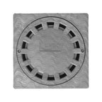 Ralo sifónico em PVC 20x20 cm saída de ø 90 / 110 mm