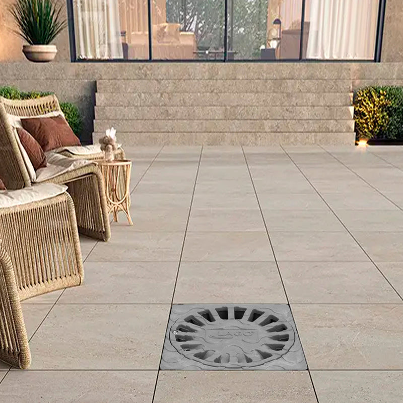 Sumidero sifonico pvc 20x20 cm. salida de ø 90 / 110 mm