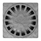 Sumidouro sifónico em PVC 25x25 cm saída de ø 90 / 110 mm esgoto, ralo, sumidouro, sarjeta,