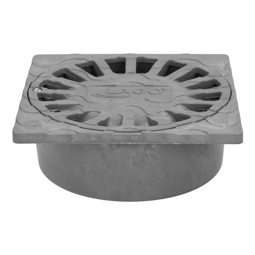 Sumidouro sifónico em PVC 25x25 cm saída de ø 90 / 110 mm esgoto, ralo, sumidouro, sarjeta,