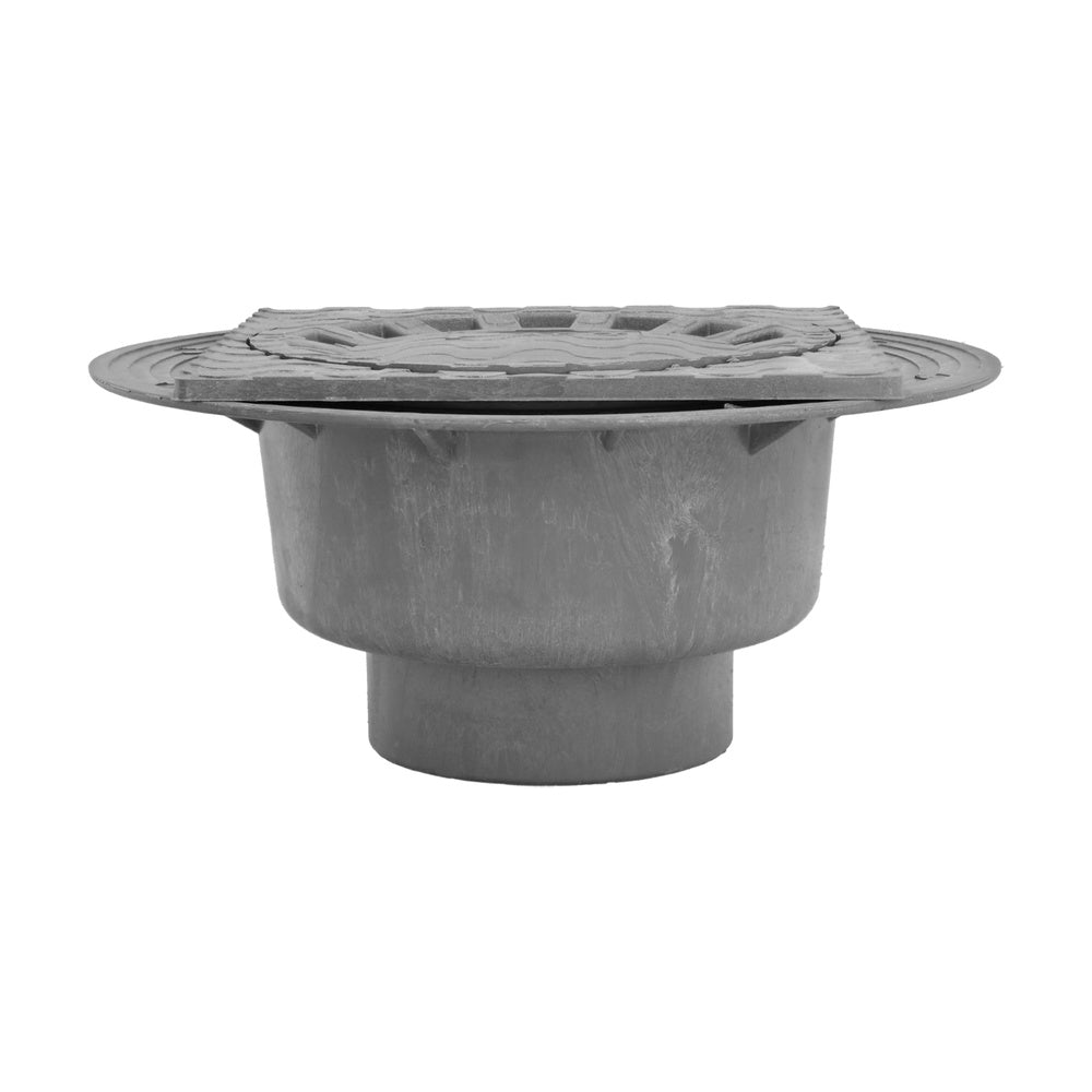 PVC Siphonic Floor Drain 200x200 mm / Outlet ø 90-110 mm