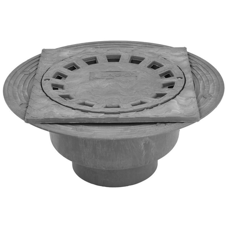 Caldereta sifonica pvc horizontal 250x250 mm. salida ø 90 - 110 mm