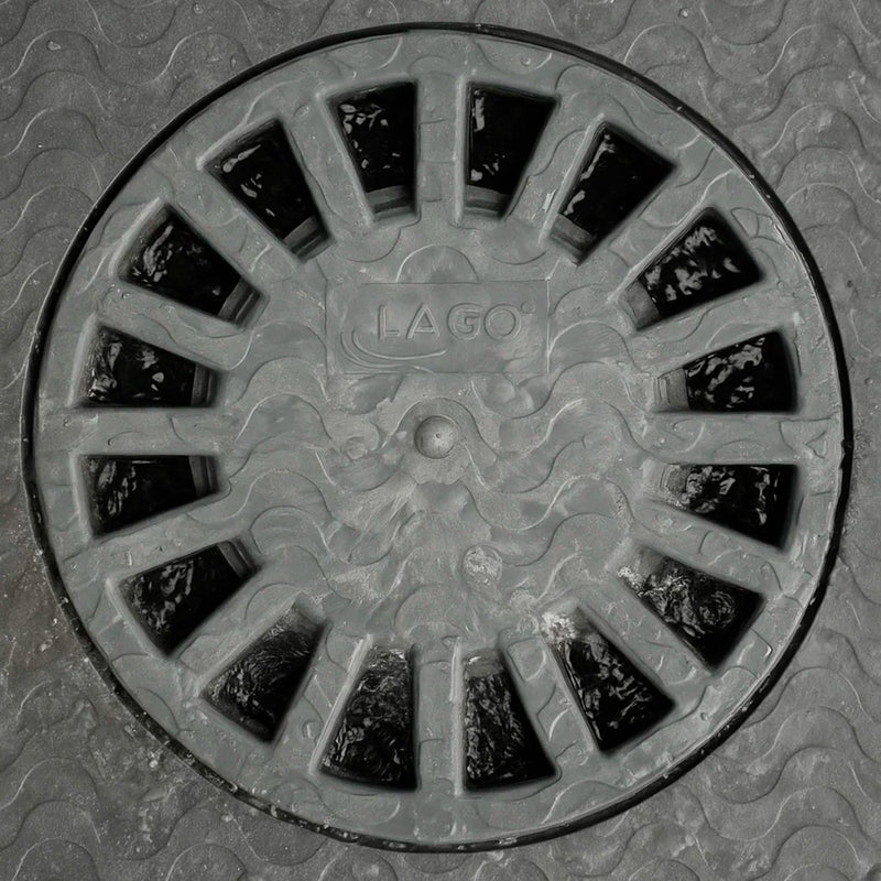 Caldereta sifonica pvc horizontal 250x250 mm. salida ø 90 - 110 mm