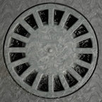 Horizontal PVC Siphonic Floor Drain 250x250 mm outlet ø 90 - 110 mm