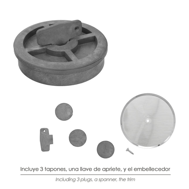 Tapa bote sifónico PVC ø 110 mm