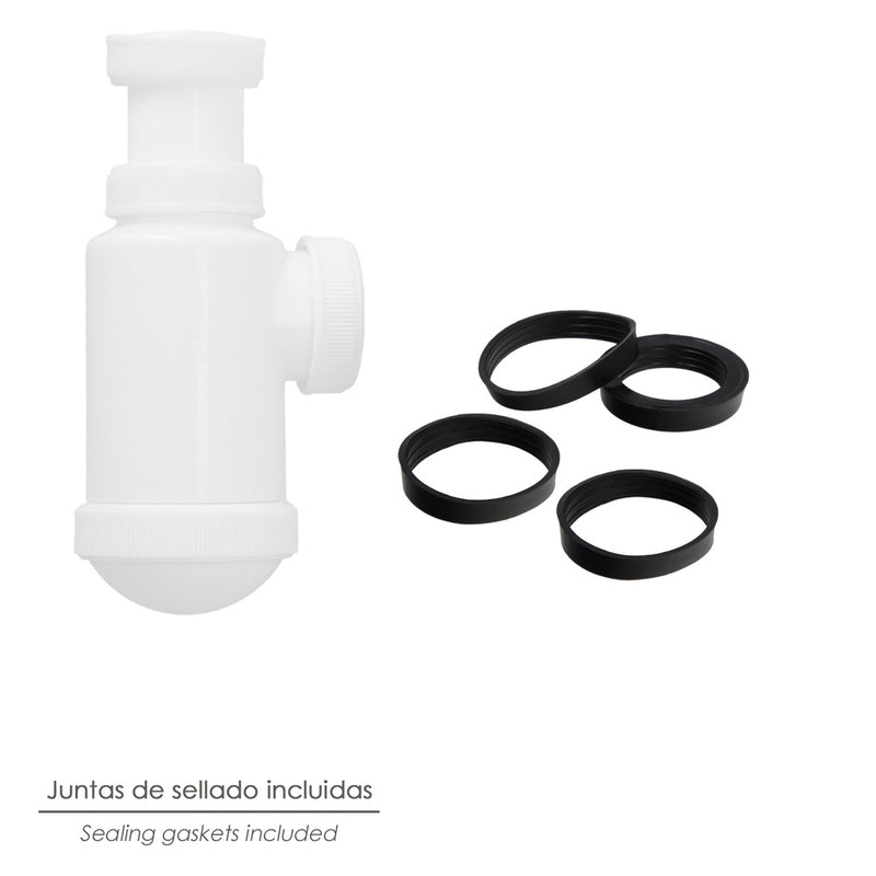 Sifon botella extensible  1 1/2  tuerca loca