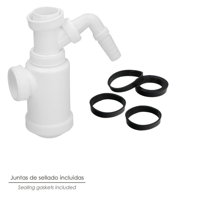 Sifon botella extensible t-4-t  1  1/2 toma lavadora