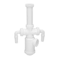 Sifão de garrafa extensível 1 1/2" saída ø 40mm 2 tomadas de máquina de lavar