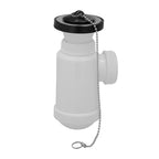 Bottle trap extensible 1 1/2 with valve and stopper