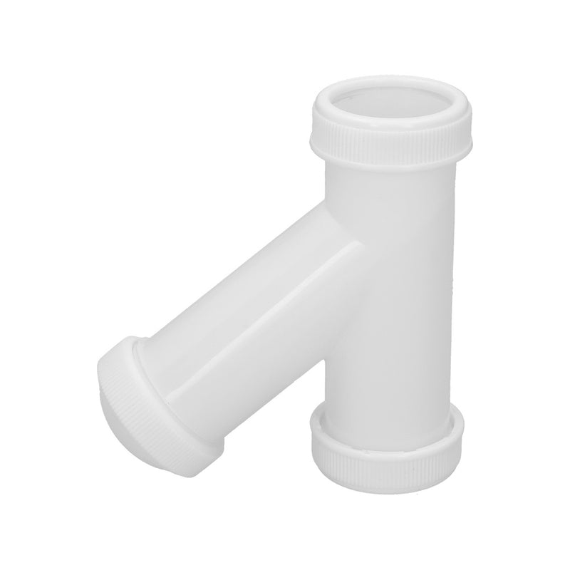 Sifon en  y, 1 1/2" salida ø 40 mm para tubos lisos