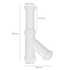 Sifão e grelha extensível 1-1/2" saída de ø 40 mm tubo liso