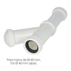 Sifão e grelha extensível 1-1/2" saída de ø 40 mm tubo liso