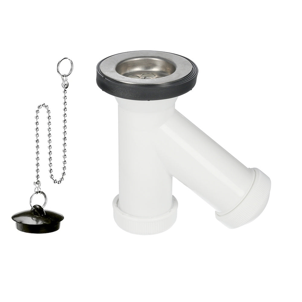 Sifão em Y com válvula e bujão 1-1/2" saída de ø 40 mm