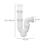 Sifão curvo extensível porca louca 1 1/2" ø 40 mm