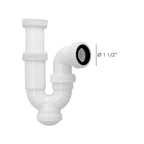 Sifão curvo extensível porca louca 1 1/2" ø 40 mm