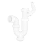 Sifão curvo extensível com tomada para máquina de lavar 1 1/2" ø 40 mm