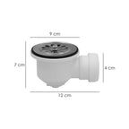 Shower tray waste 1 1/2" outlet ø 40mm siphonic