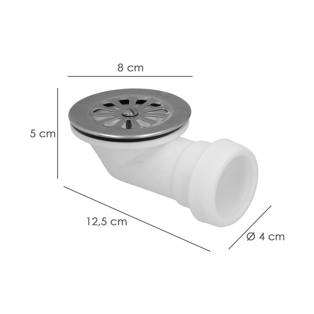 Válvula de base de duche extraplana 1 1/2" ø 40 mm