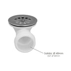 Válvula de base de duche extraplana 1 1/2" ø 40 mm