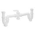 Sifão duplo com porca de união 1 1/2" saída ø 40 mm extensível