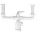 Sifão duplo extensível com garrafa saída 1 1/2" saída ø 40 mm