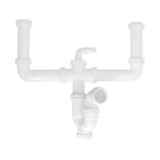 Sifão duplo extensível com duas evacuações 1 1/2" saída de ø 40 mm