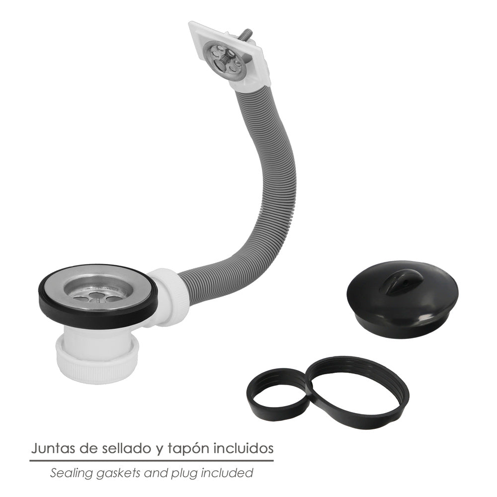 Sink valve ø70 mm 1 1/2" with overflow