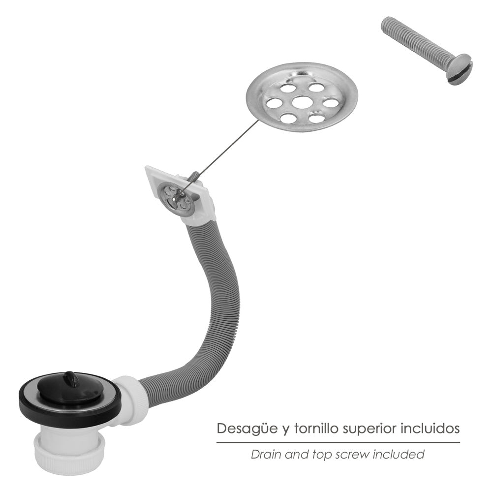 Sink valve ø70 mm 1 1/2" with overflow
