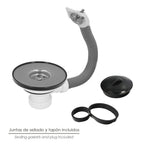 Sink valve ø 115 mm 1 1/2" height 40 mm with overflow